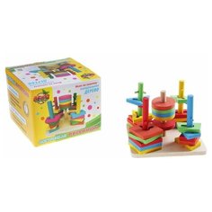 Пирамидка-сортер Лесная мастерская Квадрат