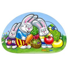 WoodLandToys Деревянный вкладыш "Зайцы"