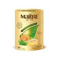 Чай зеленый Maitre de Thé "Букет Изысканных Вкусов" листовой (имбирь, лемонграс, мята, масло апельсина), 100 г