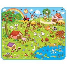 Детский развивающий коврик Mambobaby "Ферма" 130х160х0,5см
