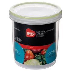 Контейнер пищевой круглый с закручивающейся крышкой, 0.75л Bora Plastik