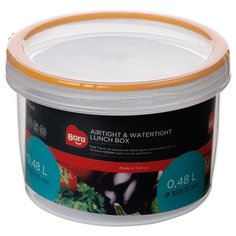 Контейнер пищевой круглый с закручивающейся крышкой, 0.41л Bora Plastik
