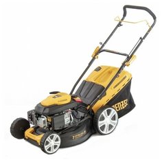 Газонокосилка бензиновая GLD-460, 146 куб.см, ширина 46 см, ручная, 7 уровней, травосборник 50 л Denzel