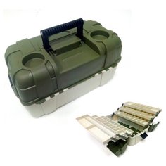 Ящик рыболовный пластмассовый Salmo, 6 полок (49x27x25 см)