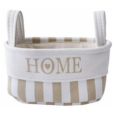 Корзина тканевая для хранения "Home", Д360 Ш270 В180, бежевый