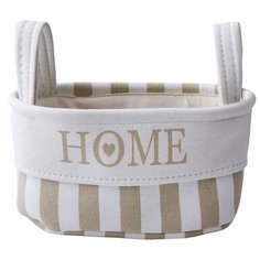 Корзина тканевая для хранения "Home", Д280 Ш180 В140, бежевый