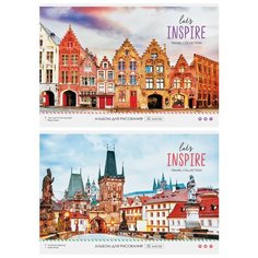 Альбом для рисования ArtSpace "Путешествия. Let`s inspire", 32 л., 5 шт./2 дизайна в упаковке