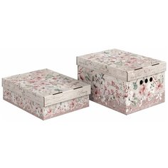 Набор коробов картонных 2 шт., 25*33*18.5 см, 25*33*9 см, JARDIN Valiant