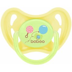 Соска-пустышка, латексная, круглая Baboo "Baby Shower" (0 месяцев)