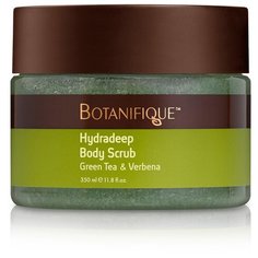 BOTANIFIQUE Скраб для тела увлажняющий с минералами Мертвого моря Green Tea & Verbena, Израиль, 350 мл