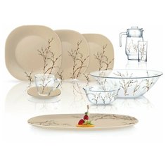 Столовый сервиз NEO CARINA HANA BEIGE 46 предметов 6 персон Luminarc