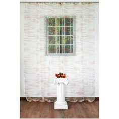 Тюль Византия "Дарама"8099 белый,розовый,салатовый, 290*275 см