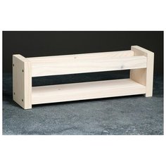 Полка для кухни Доброе дерево Специи 36х10х12 см, белый