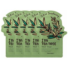 Тканевая маска для лица с экстрактом чайного дерева TONYMOLY Im TEA TREE Mask Sheet Skin Soothing, 5 шт.