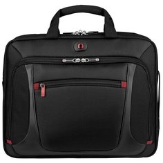 Портфель для ноутбука "Wenger", 15, черный, полиэстер/ПВХ, 40x15x33 см, 9 л
