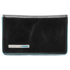Чехол для визитных карт Piquadro "Blue Square", черный, кожа, арт. PP1263B2/N