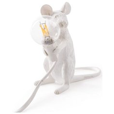 Настольный светильник декоративный мышь Seletti Mouse Lamp Sitting 14885