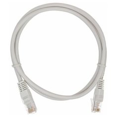 Патч-корд NETLAN EC-PC4UD55B-100-GY-10 U/UTP 4 пары, Кат.5е, 2хRJ45/8P8C, T568B, Molded, PVC, 10м, серый, уп-ка 10шт
