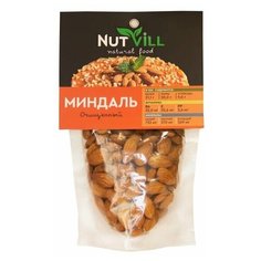 Миндаль сырой очищенный, Nutvill, 130г