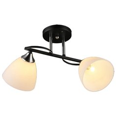 Люстра потолочная 2*60Вт E27 MD.2980-2-S BK+CH Imex