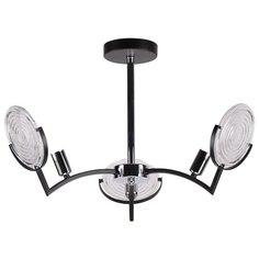 Люстра подвесная 3*60Вт E14 MD.51382-3-P BCH+BK Imex