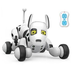 Радиоуправляемая интерактивная собака-робот Robot Dog - 9007А, танцует, демо, писает, переворачивается, гуляет, аккумулятор, подсветка, 24х20х18 см CS Toys