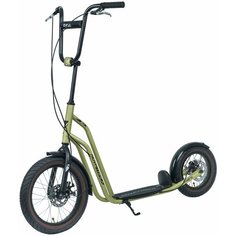 Детский внедорожный самокат Novatrack Stamp N1 16" Disc (2020), золотистый