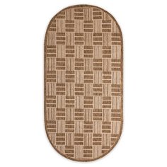 КОВЕР ЦИНОВКА "ЭКО" 1,0*2,0 М 7917/23 ОВАЛЬНЫЙ (1/10) "ЛЮБЕРЕЦКИЕ КОВРЫ"