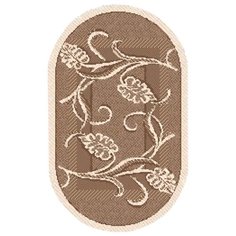 КОВЕР ЦИНОВКА "ЭКО" 1,0*2,0 М 7907/23 ОВАЛЬНЫЙ (1/10) "ЛЮБЕРЕЦКИЕ КОВРЫ"