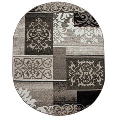 КОВЕР БЦФ "SILVER" ОВАЛЬНЫЙ 0,8*1,5 М D216 GRAY (1) "МЕРИНОС"