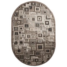 КОВЕР БЦФ "SILVER" ОВАЛЬНЫЙ 0,6*1,1 М D239 GRAY (1) "МЕРИНОС"