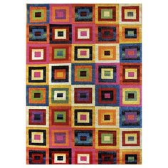 КОВЕР ФРИЗЕ "CRYSTAL" 0,8*1,5 М 2786 MULTICOLOR (1) "МЕРИНОС"