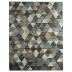 КОВЕР ХИТ-СЕТ "MATRIX" 0,8*1,5 М D578 BEIGE -BLUE (1) "МЕРИНОС"