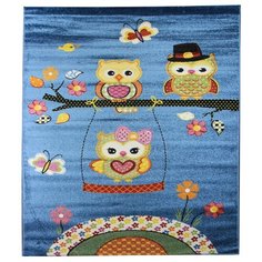 КОВЕР ФРИЗЕ "CRYSTAL" 0,8*1,5 М 2740 BLUE (1) "МЕРИНОС"