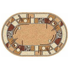 КОВЕР БЦФ "LAGUNA" ОВАЛЬНЫЙ 0,8*1,5 М ALBINA 3 BEIGE "МЕРИНОС" Merinos