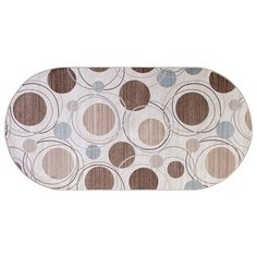 КОВЕР ХИТ-СЕТ "VALENCIA DELUXE" ОВАЛЬНЫЙ 0,8*1,5 М D301 CREAM-BROWN "МЕРИНОС" Merinos