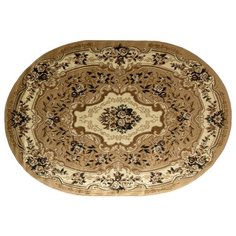 КОВЕР БЦФ "LAGUNA" ОВАЛЬНЫЙ 0,8*1,5 М D017 BEIGE "МЕРИНОС" Merinos