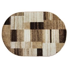 КОВЕР ФРИЗЕ "SUNRISE2" ОВАЛЬНЫЙ 0,8*1,5 М D441 GRAY-BEIGE "МЕРИНОС" Merinos