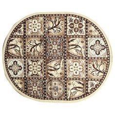 КОВЕР БЦФ "LAGUNA" ОВАЛЬНЫЙ 0,6*1,1 М D494 BEIGE "МЕРИНОС" Merinos