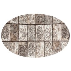 КОВЕР ХИТ-СЕТ "VALENCIA DELUXE" ОВАЛЬНЫЙ 0,8*1,5 М D328 BROWN "МЕРИНОС" Merinos