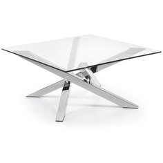 Журнальный столик Mikado 90 x 90 см стеклянный La Forma