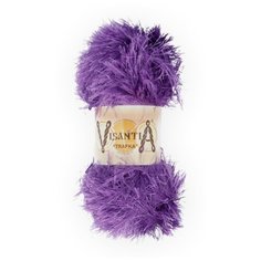 Пряжа Visantia "TRAFKA" 100% полиэстер №0030 св.фиолетовый - 5 мотков по 100 гр