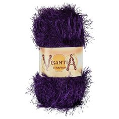 Пряжа Visantia "TRAFKA" 100% полиэстер №0109 т.пурпурный - 5 мотков по 100 гр