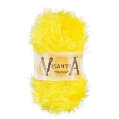Пряжа Visantia "TRAFKA" 100% полиэстер №0057 яр.желтый - 5 мотков по 100 гр