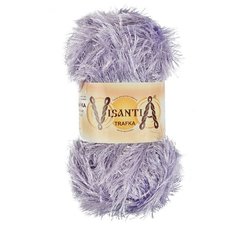 Пряжа Visantia "TRAFKA" 100% полиэстер №0069 св.сиреневый - 5 мотков по 100 гр