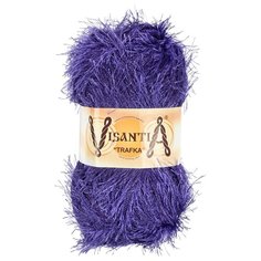 Пряжа Visantia "TRAFKA" 100% полиэстер №0064 фиолетовый - 5 мотков по 100 гр