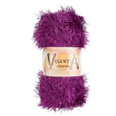 Пряжа Visantia "TRAFKA" 100% полиэстер №0031 сиреневый - 5 мотков по 100 гр