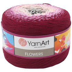 Пряжа YarnArt Flowers 250гр 1000м (55% хлопок, 45% полиакрил) (286 секционный), 2 мотка