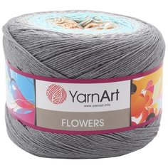 Пряжа YarnArt Flowers 250гр 1000м (55% хлопок, 45% полиакрил) (268 секционный), 2 мотка