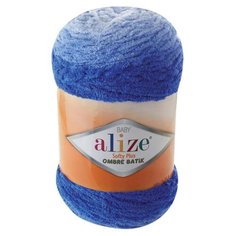 Пряжа Alize Softy Plus Ombre Batik 500гр. 600м. (100% микрополиэстер) (7282 синий)